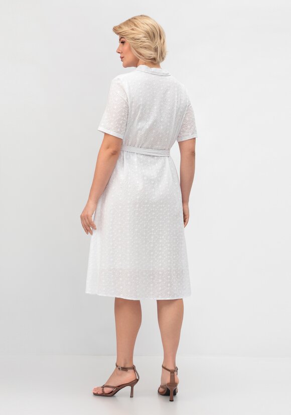 Платье из хлопка с поясом шир.  580, рис. 3