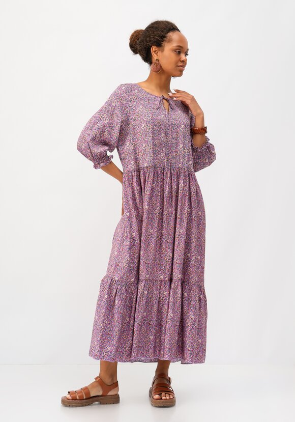 Платье с ярусами из штапеля шир.  580, рис. 17