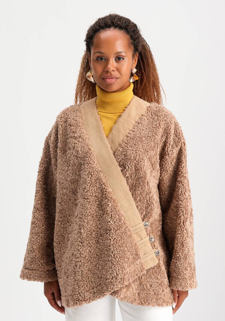 Кардиган из меховой ткани шир.  750, рис. 4