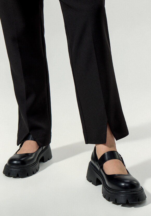 Брюки прямого кроя с разрезами шир.  580, рис. 4