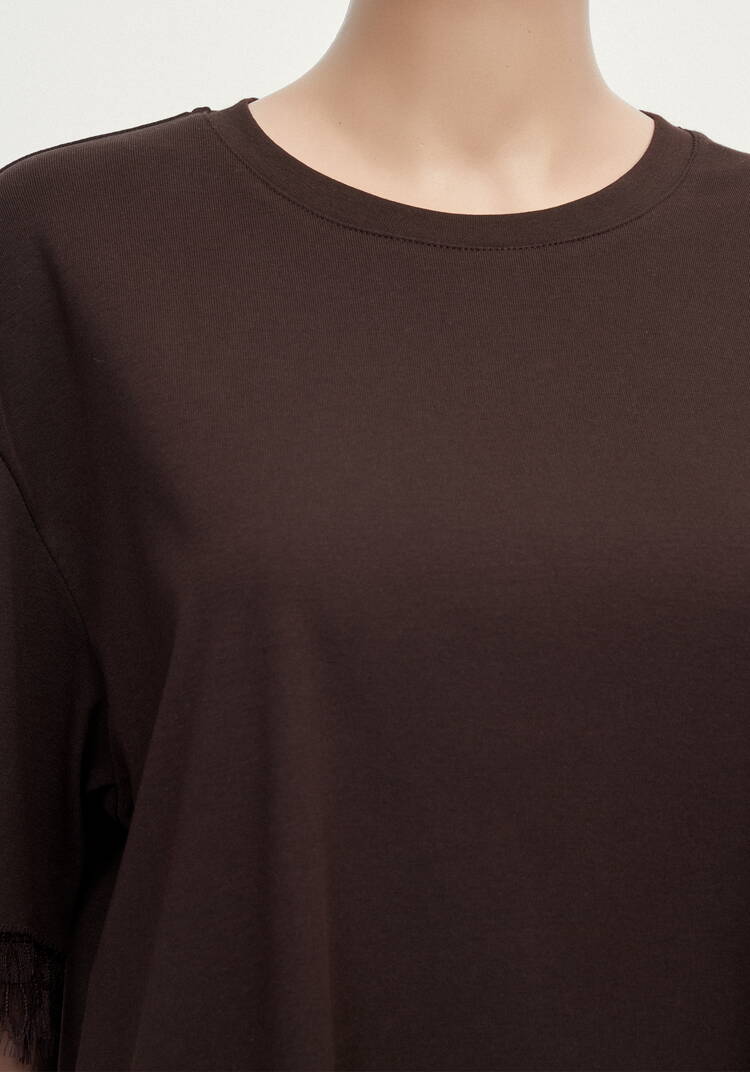 Блуза с отделкой из кружевa шир.  750, рис. 14