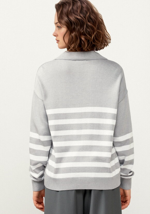 Джемпер поло в полоску шир.  580, рис. 31