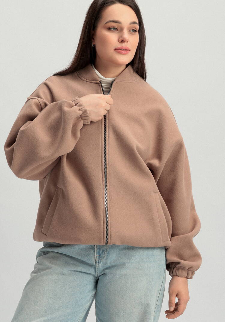 Бомбер свободного кроя на молнии шир.  750, рис. 44