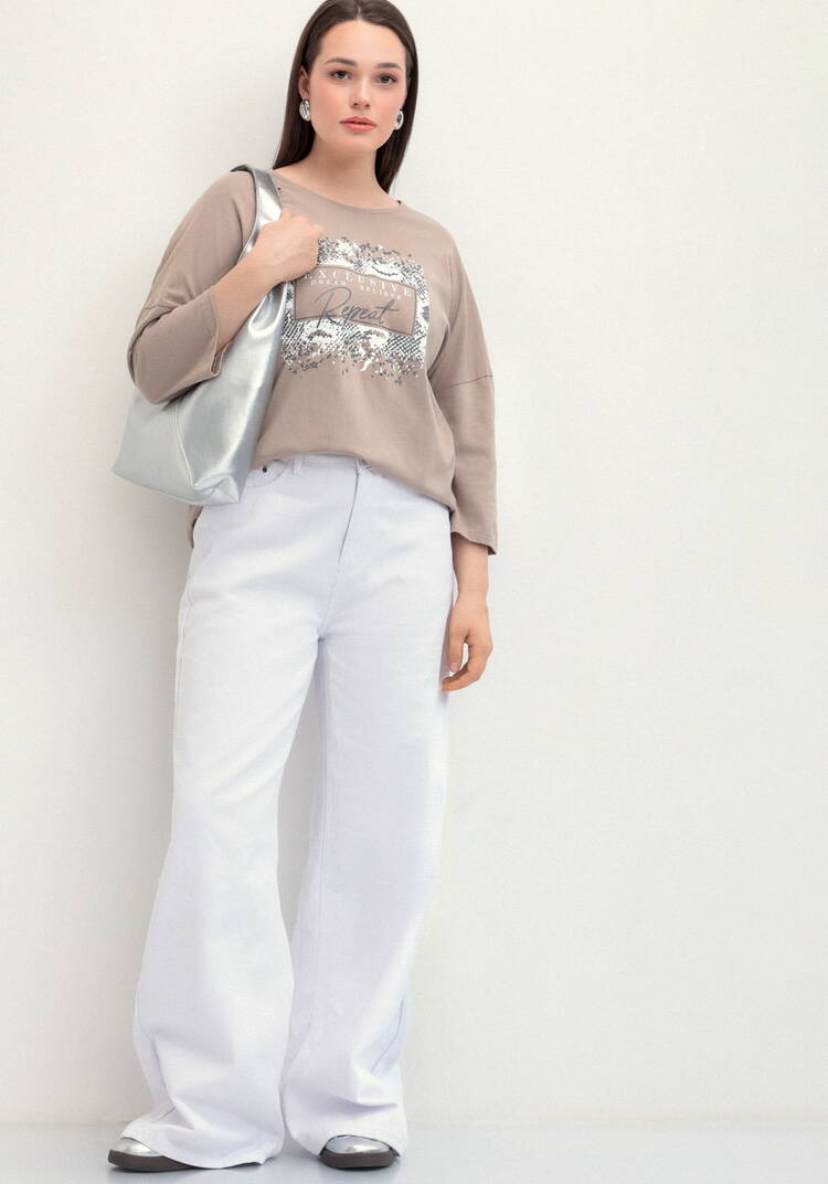 Туника с принтом на груди шир.  750, рис. 24