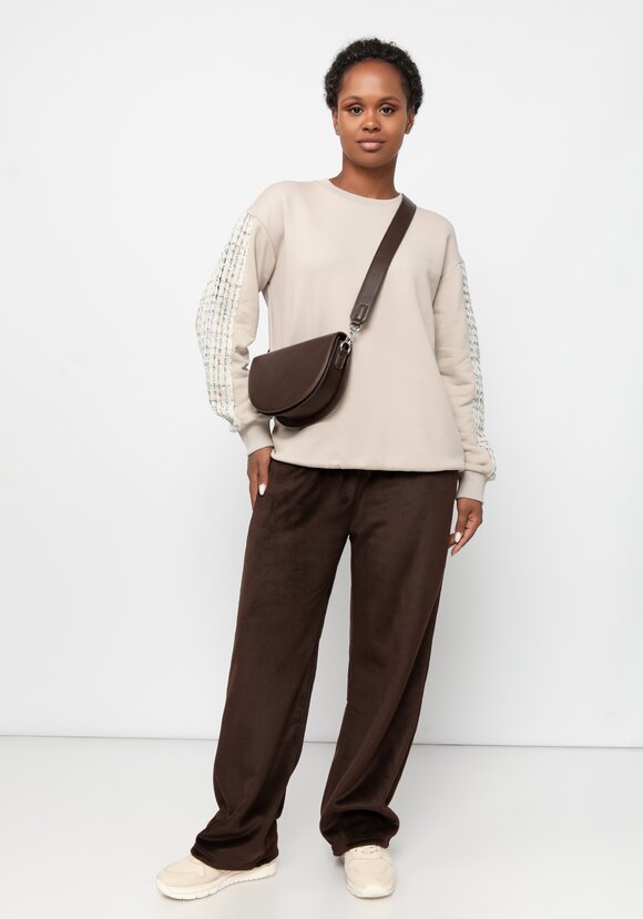 Брюки на меху велюровые Миранда шир.  580, рис. 15