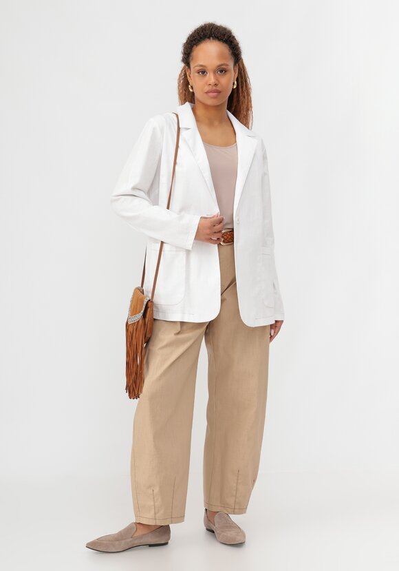 Пиджак изо льна однобортный шир.  580, рис. 2