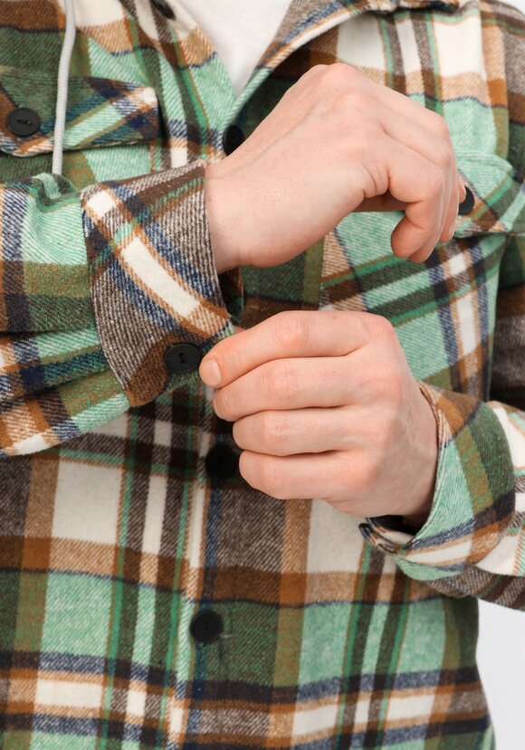 Рубашка с капюшоном в клетку шир.  580, рис. 15