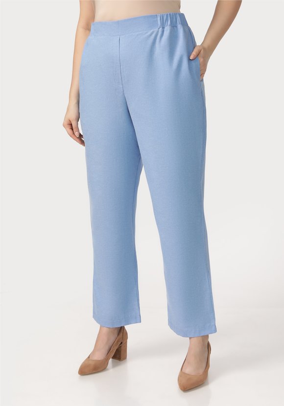 Брюки с эластичными вставками в поясе шир.  580, рис. 13