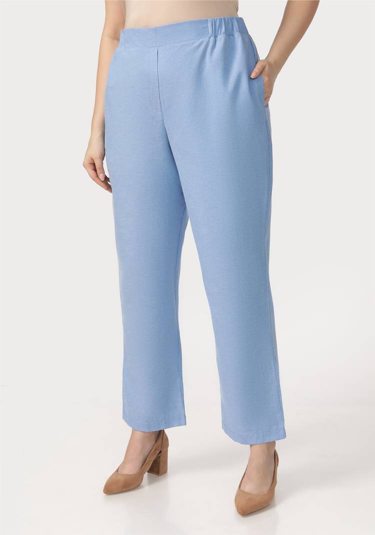 Брюки с эластичными вставками в поясе шир.  750, рис. 13