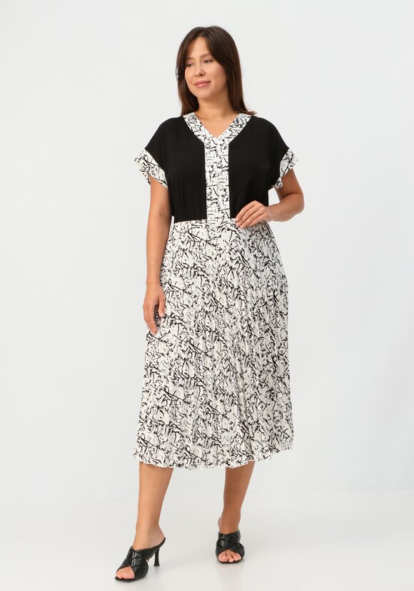 Юбка гофре с геометрическим принтом шир.  580, рис. 16