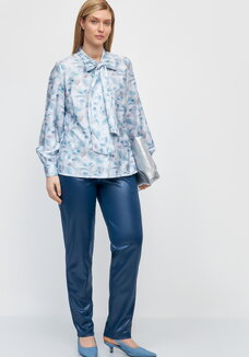 Брюки прямые с напылением