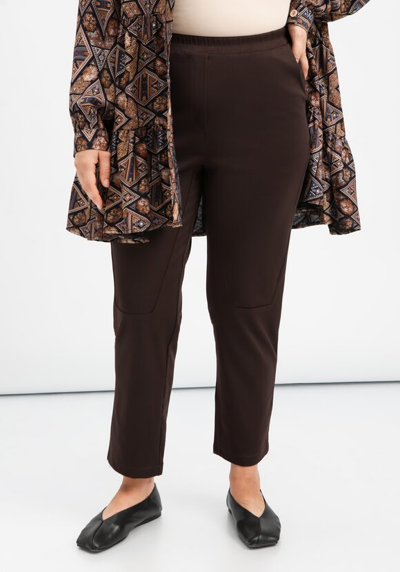 Брюки оригинального кроя на резинке шир.  580, рис. 16