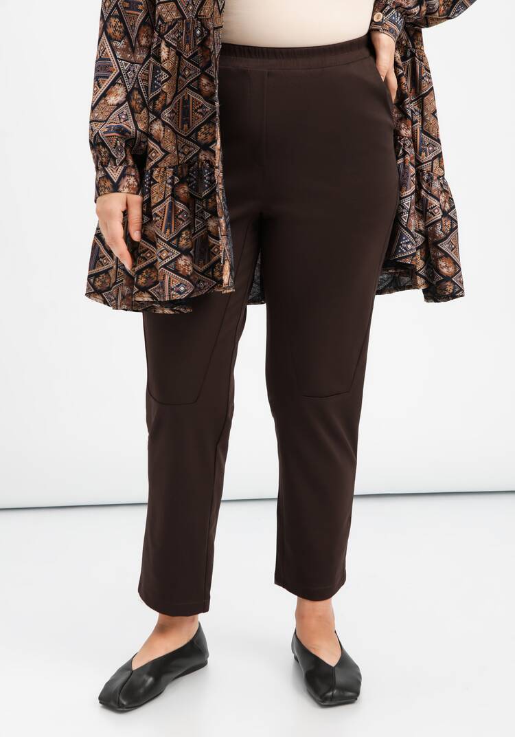 Брюки оригинального кроя на резинке шир.  750, рис. 16