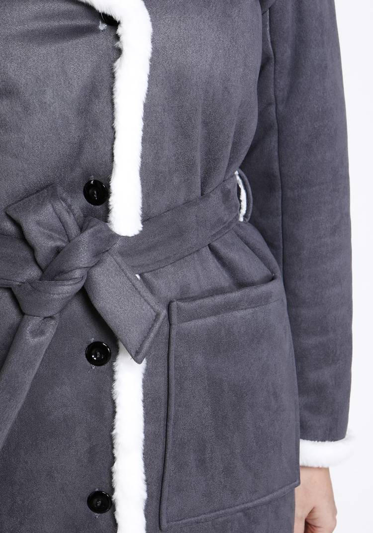 Пальто с шалевым воротником шир.  750, рис. 7