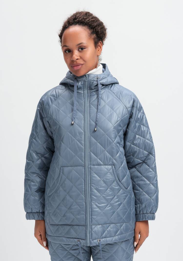 Куртка стёганая с капюшоном шир.  750, рис. 34