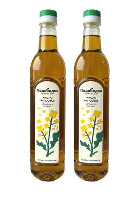 Масло рапсовое нерафинированное, 2 шт.