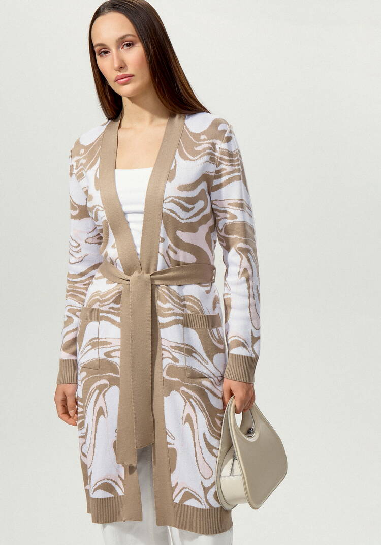 Кардиган с акварельным принтом шир.  750, рис. 11