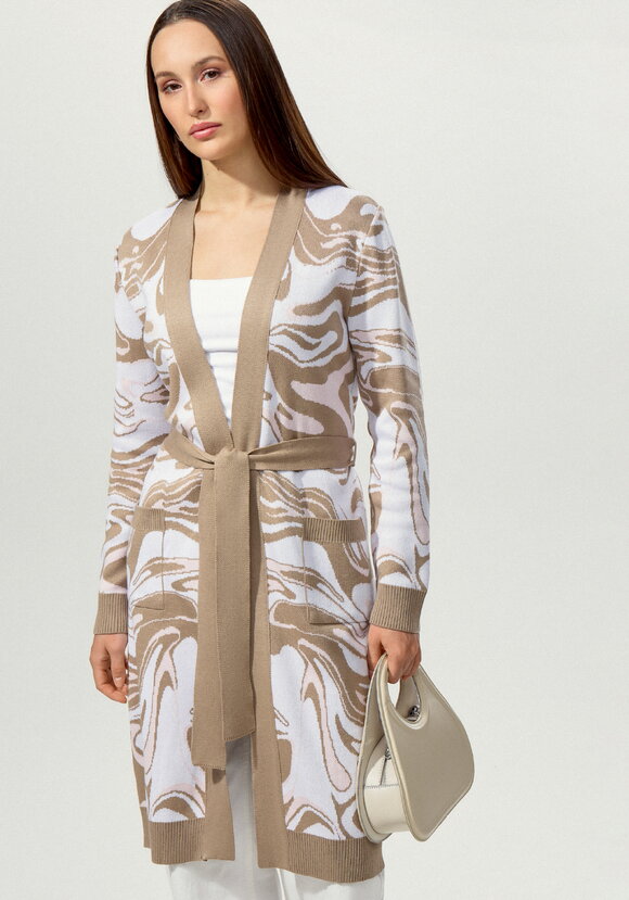 Кардиган с акварельным принтом шир.  580, рис. 11