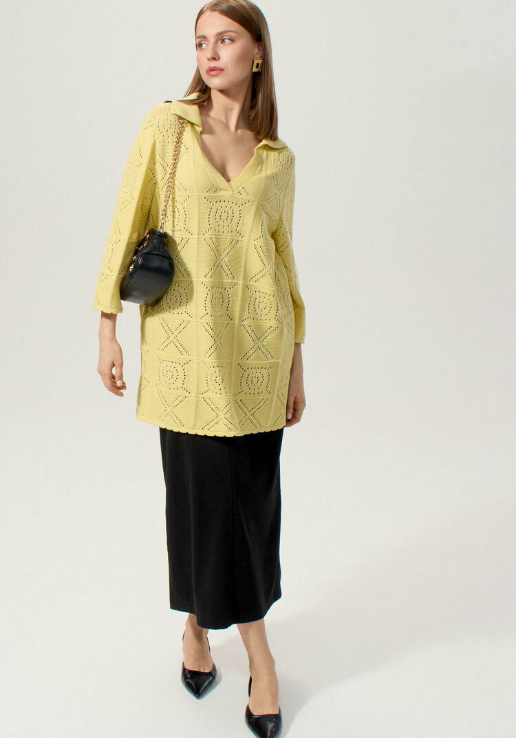 Туника с разрезами по бокам удлиненная шир.  750, рис. 22