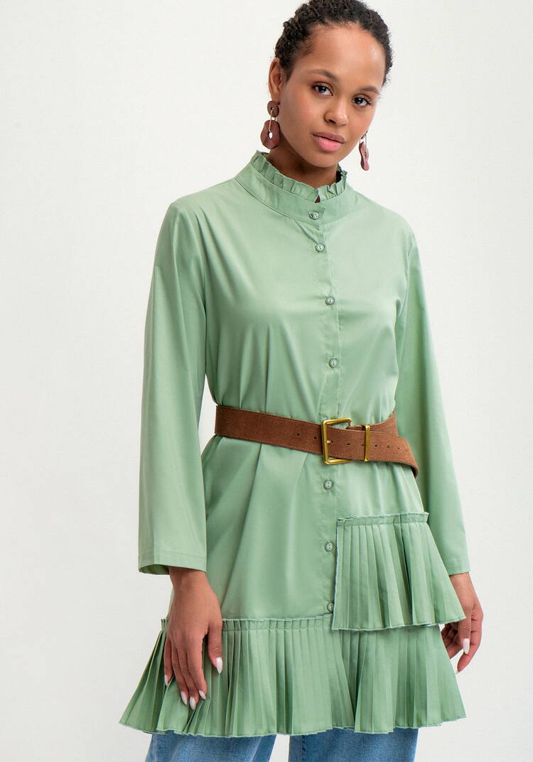 Туника с плиссированным воланом шир.  750, рис. 10