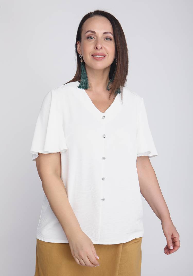 Блуза с широким рукавом прямого силуэта шир.  750, рис. 5