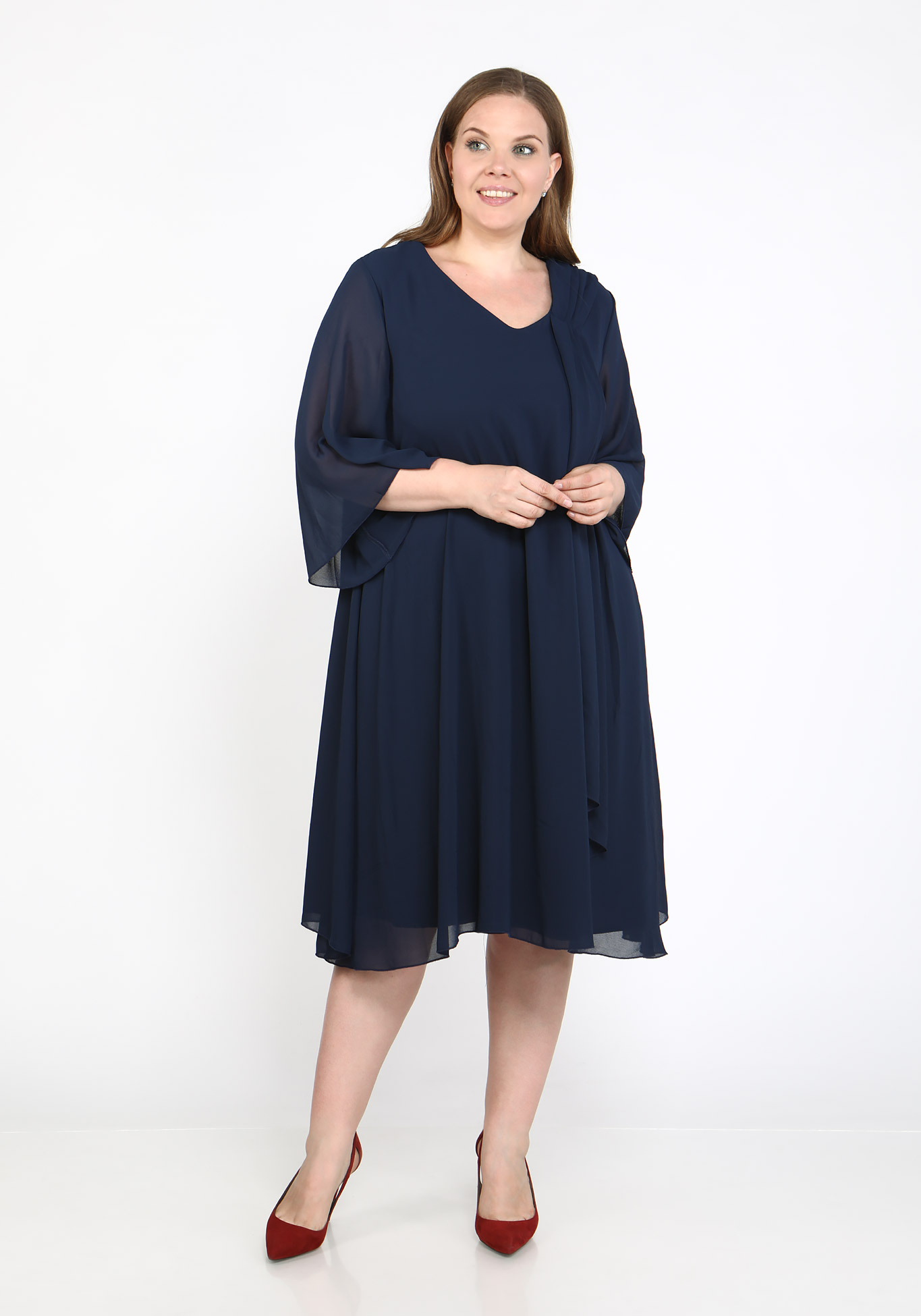 Платье "Лунная мелодия" Bianka Modeno, размер 48, цвет синий - фото 4