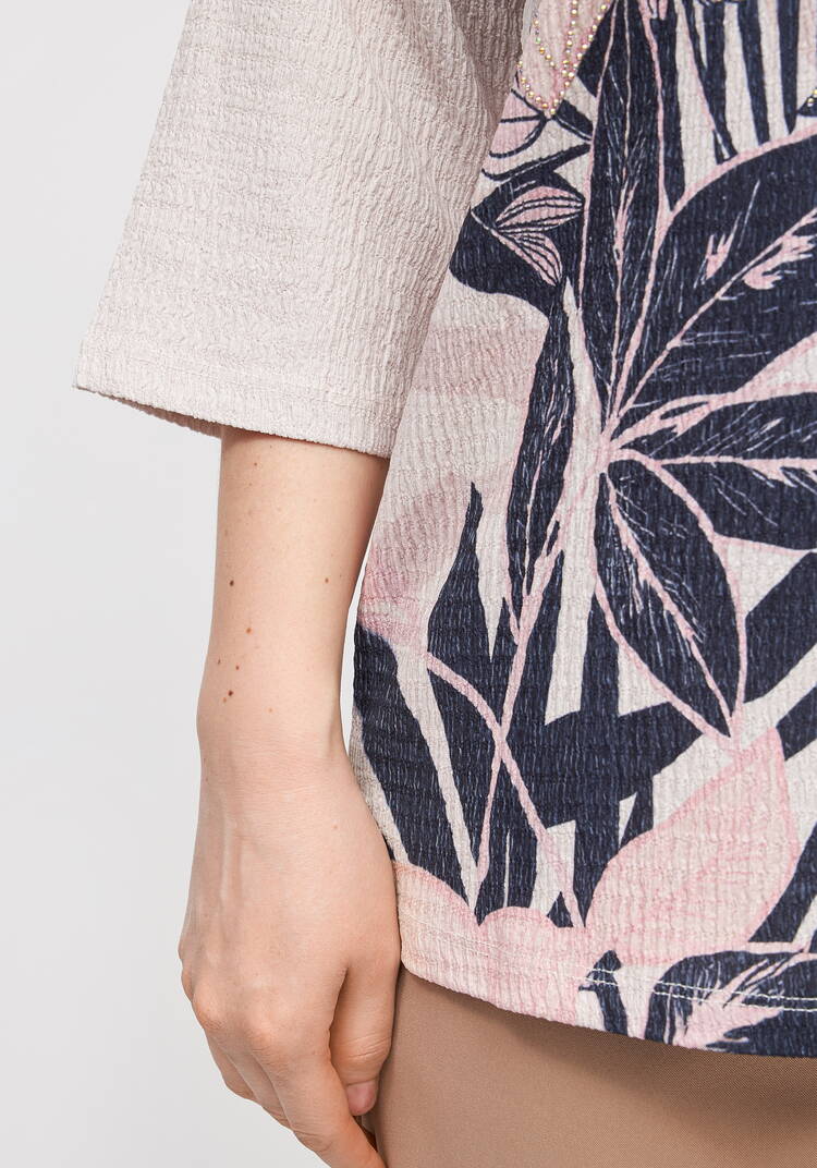 Блуза с цветочным принтом Амелия шир.  750, рис. 24