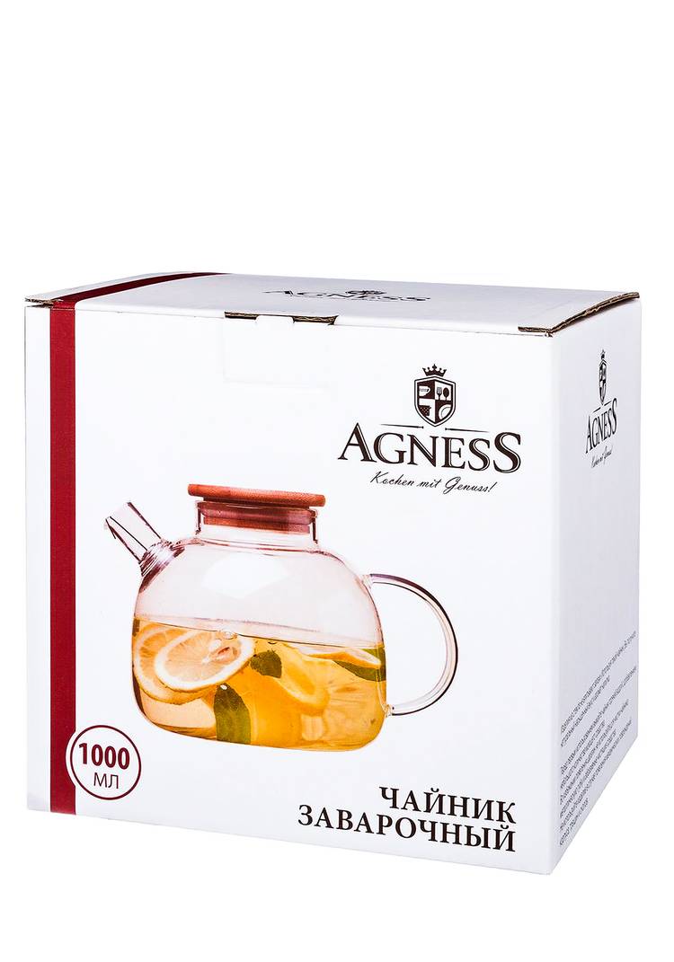 Заварочный чайник с бамбуковой крышкoй шир.  750, рис. 3