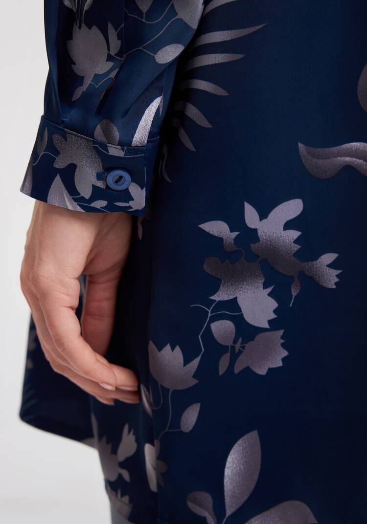 Туника с бантом и цветочным принтом шир.  750, рис. 12