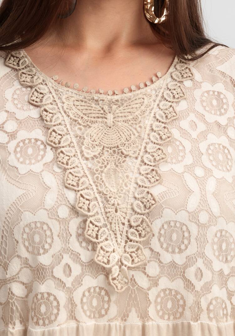 Платье ярусное кружевное шир.  750, рис. 5