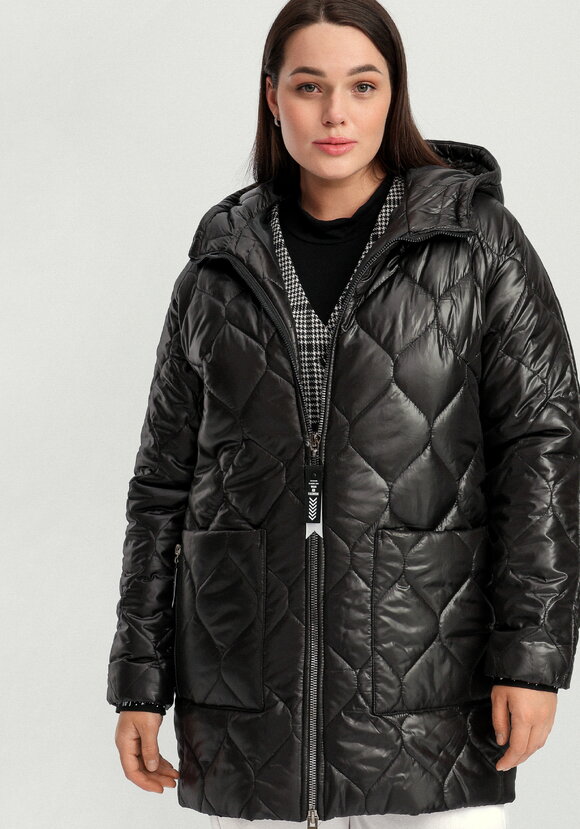 Куртка на молнии с капюшоном Милана шир.  580, рис. 38