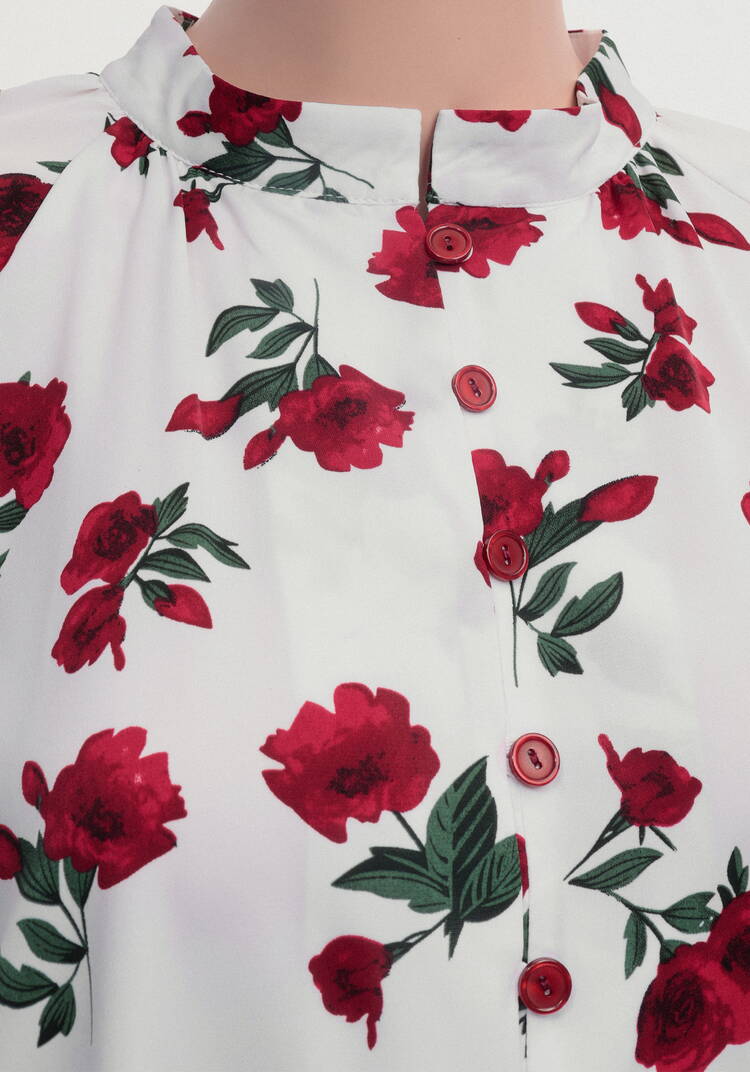 Блуза Гордое цветение шир.  750, рис. 4
