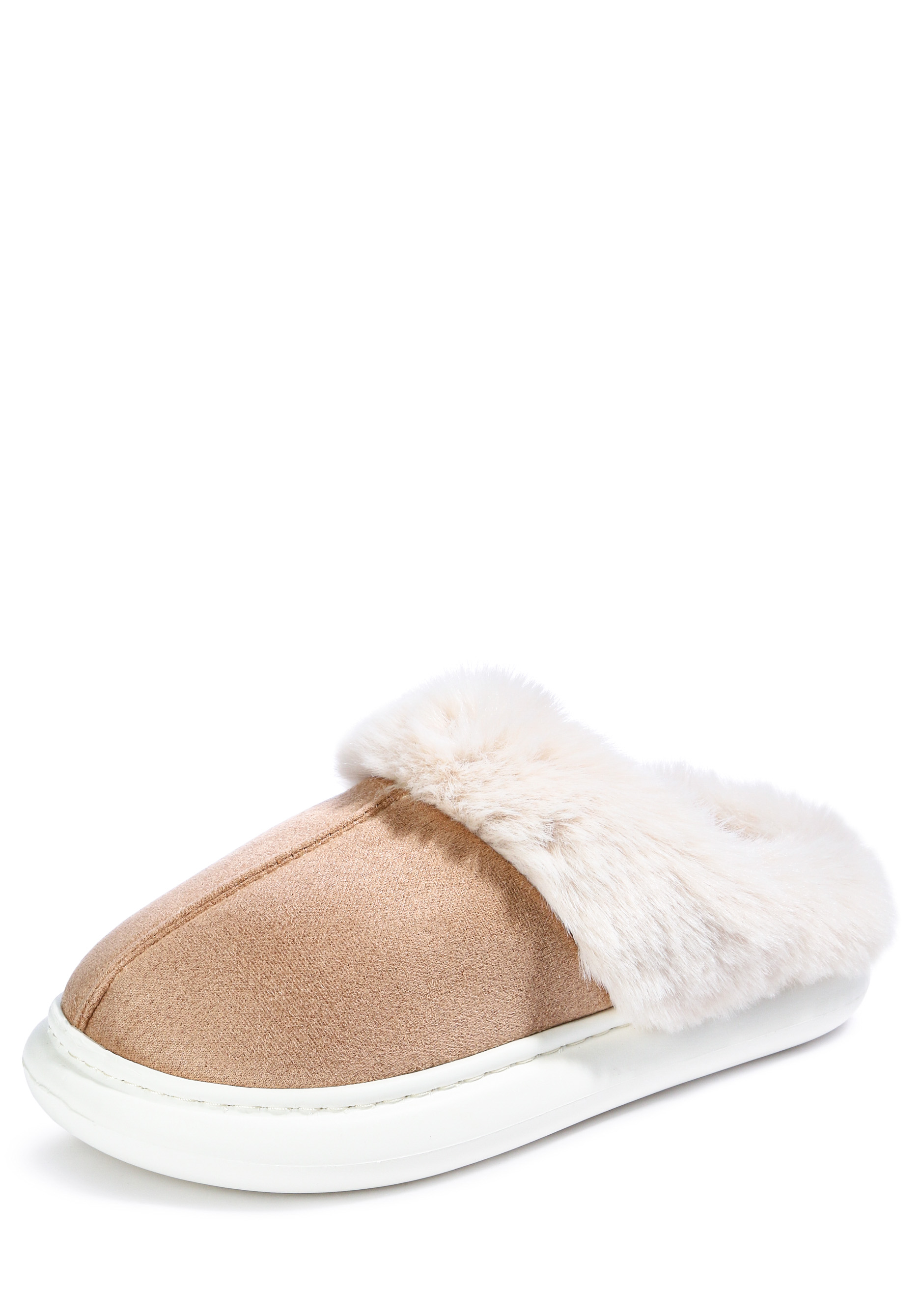 

Тапочки женские "Меховой уют", Бежевый