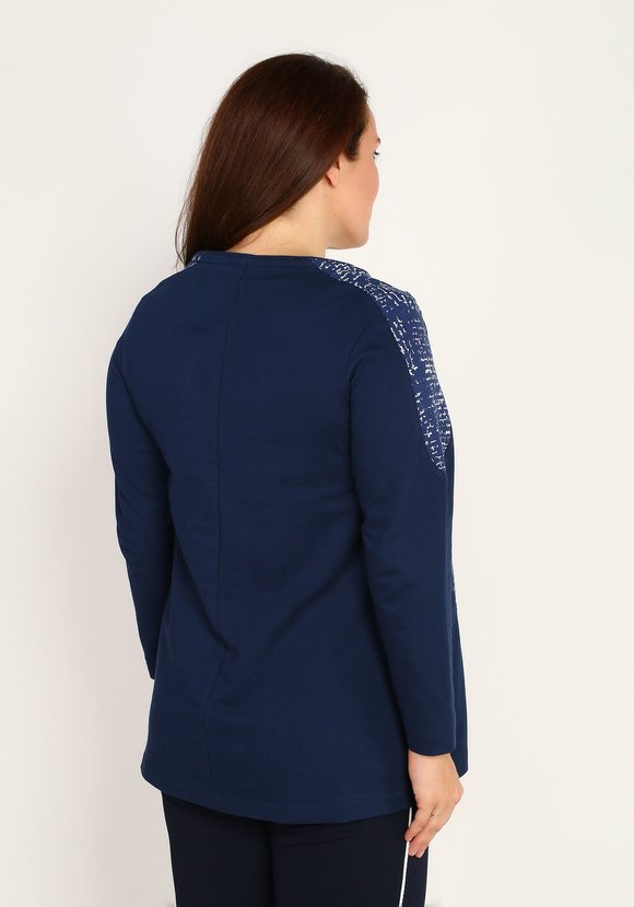 Туника комбинированная с карманами шир.  580, рис. 3