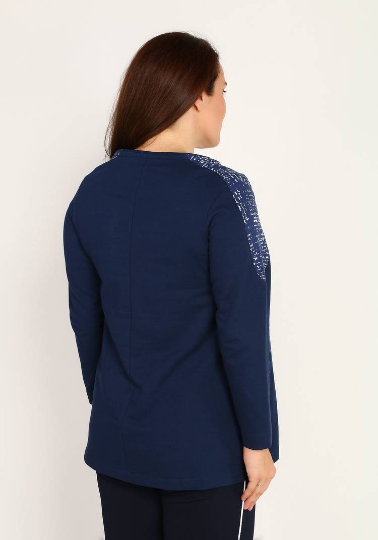 Туника комбинированная с карманами шир.  750, рис. 3