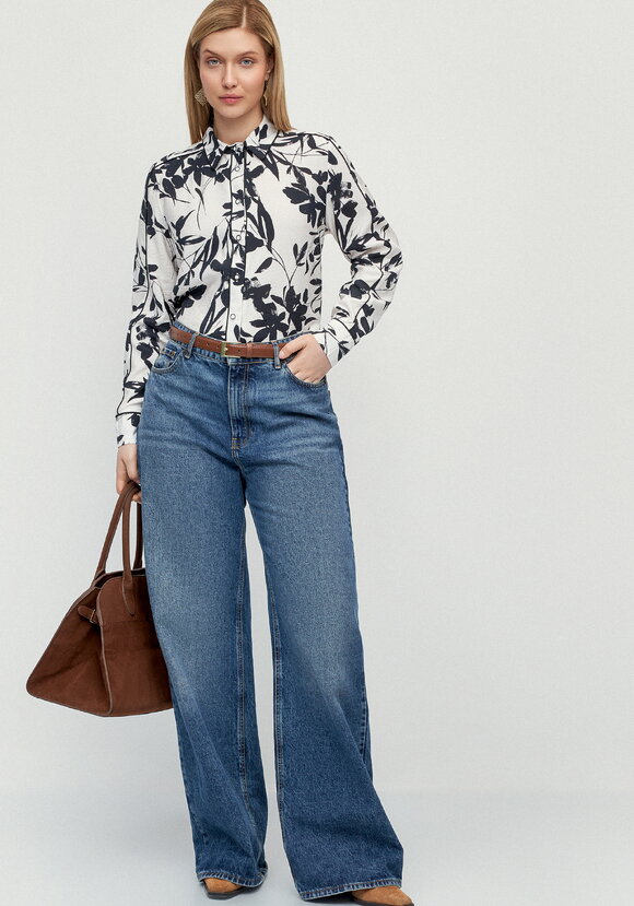 Блуза контрастными лампасами Катрин шир.  580, рис. 2