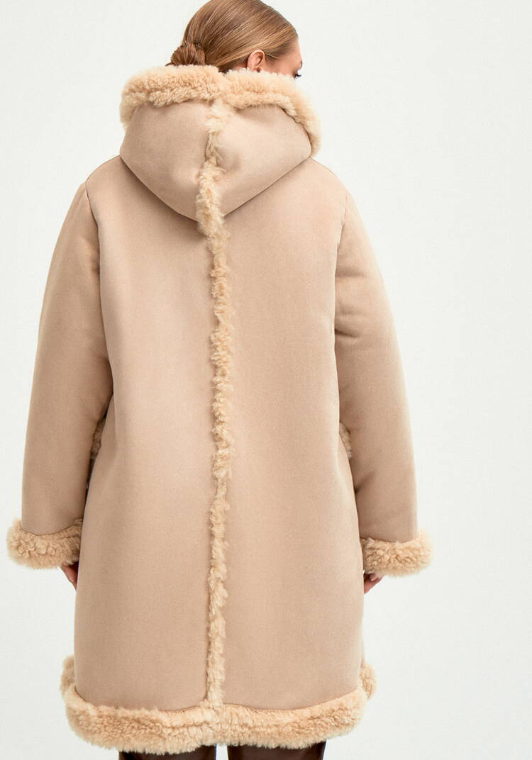 Полупальто с экомехом Раиля шир.  750, рис. 3