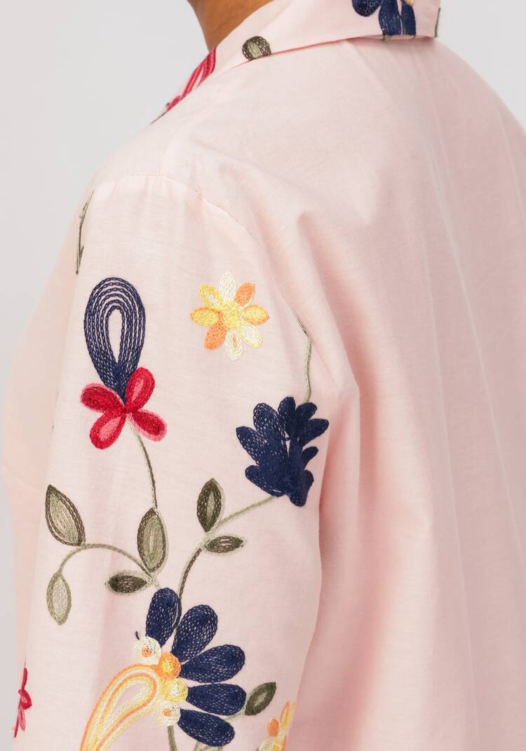 Платье ярусное с цветочной вышивкой шир.  750, рис. 17