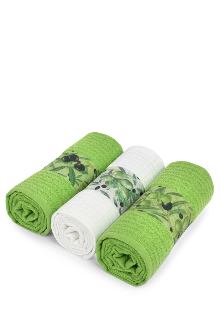 Полотенца вафельные в коробке, 3 шт. шир.  750, рис. 4