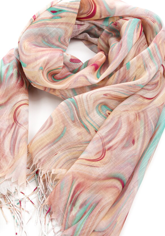 Палантин облегченный с принтом шир.  580, рис. 10