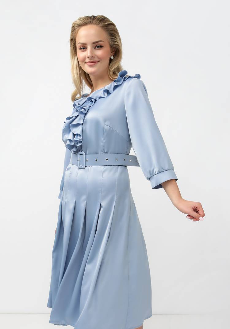 Платье из итальянского шелка шир.  750, рис. 10