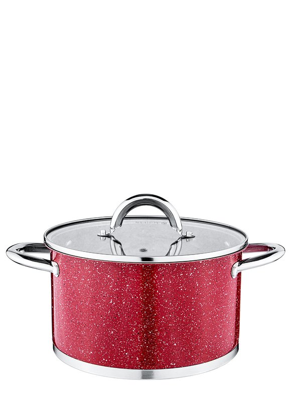 Кастрюля со стеклянной крышкой серия Мрамор шир.  580, рис. 17