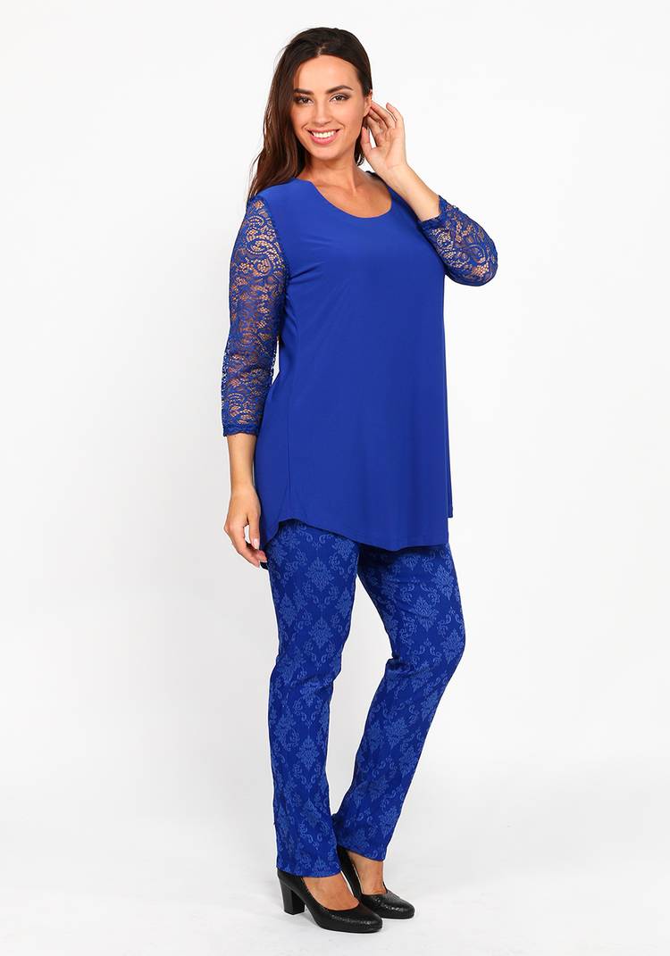 Туника с гипюровыми рукавами шир.  750, рис. 17