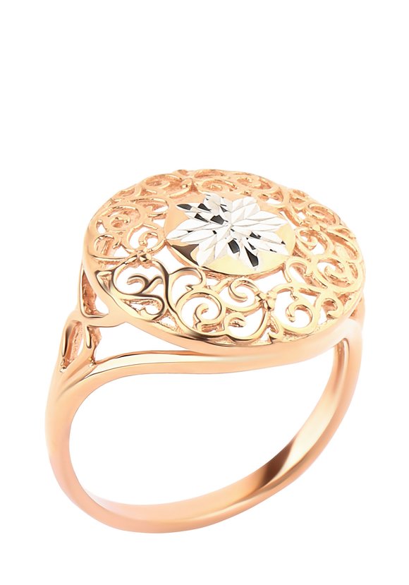 Кольцо серебряное  Ажур шир.  580, рис. 1