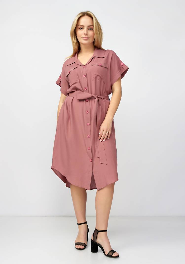 Платье рубашка на пуговицах шир.  750, рис. 5