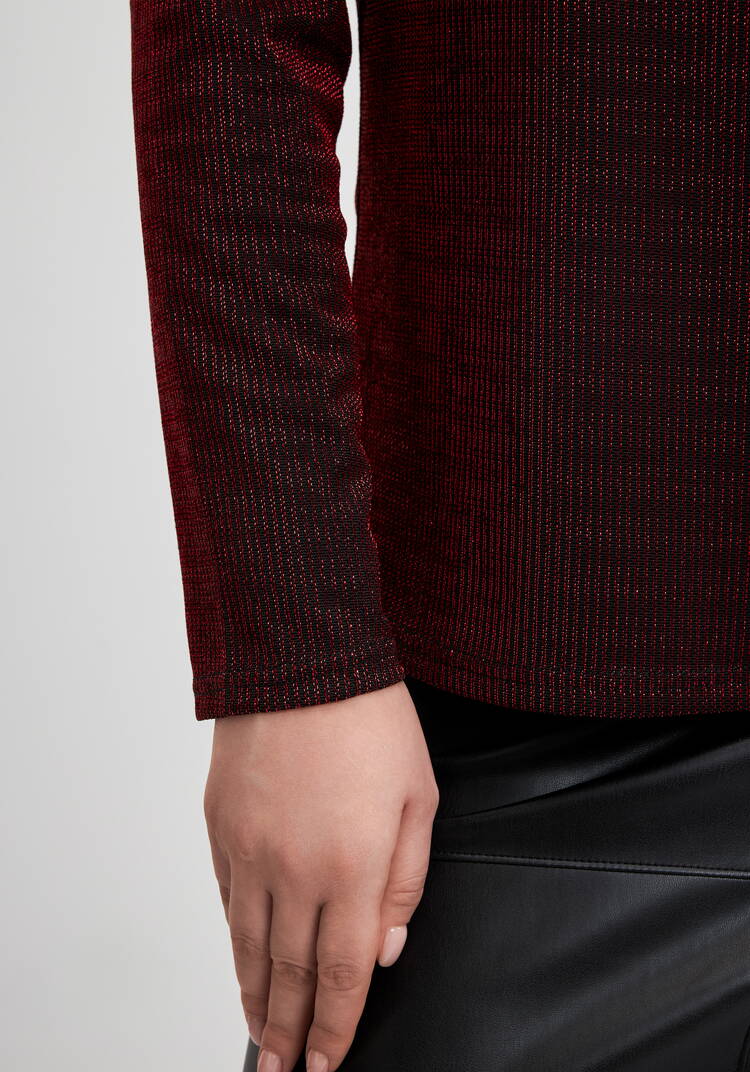 Блуза из трикотажа с люрексом шир.  750, рис. 16