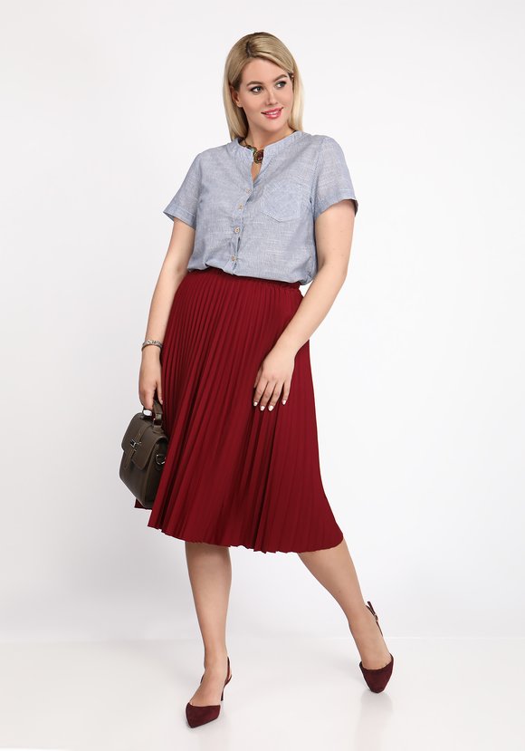 Блуза-рубашка Модный комплимент шир.  580, рис. 1