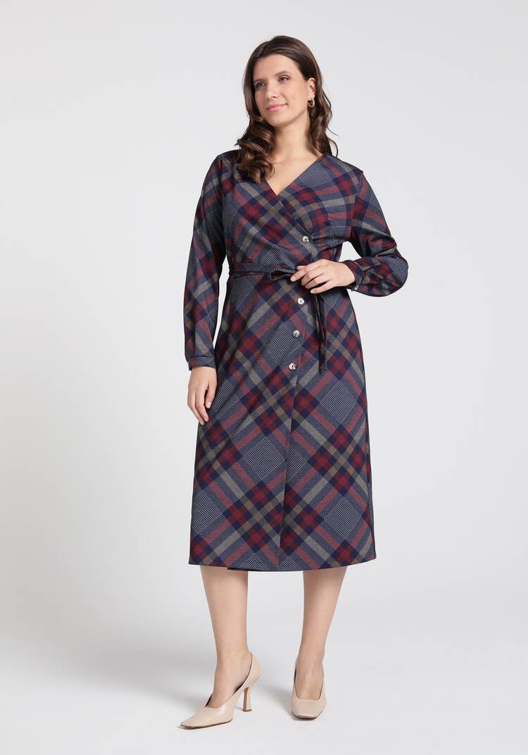 Платье свободного кроя на запах шир.  750, рис. 7