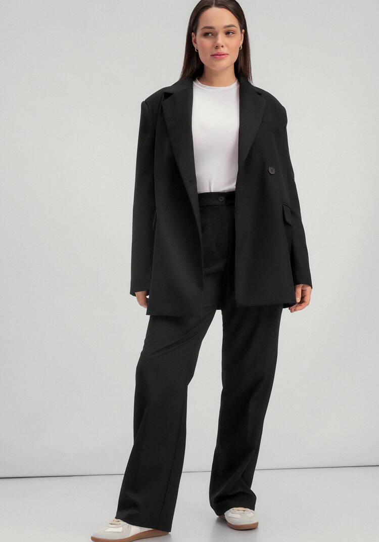 Брюки со стрелками и резинкой по поясу шир.  750, рис. 15