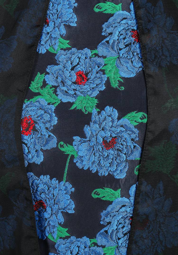 Жаккардовое платье с шифоновой накидкой шир.  750, рис. 4